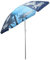 Cheerful Bargains 1.8m Tilting Lightweight Parasol, Blue | Aloha Tropical Garden Umbrella for Sun Protection | Metal Frame Garden Furniture Cover