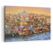 Bilder auf Leinwand 100x70cm Leinwandbild mit Rahmen Farben Stadt Türkei Groß Wanddeko Bild Schlafzimmer Küche Deko Wandbilder Dekoration Wohnzimmer Wall Decor Canvas Wand Kunstdruck Art AA100x70-4987