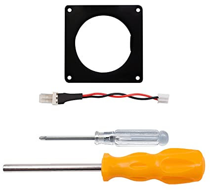 Gaming Console Mini Fan 3D Print Mount Kit for NGC Gamecube, Low Temperature Host Cooling 3D Print Mounting Kit (Black)