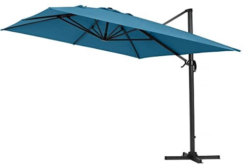 Habitat et Jardin Parasol déporté Sun 4 - 3 x 4 m - Bleu