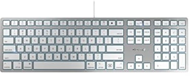 CHERRY KC 6000C for Mac Clavier USB QWERTY Anglais américain Argent