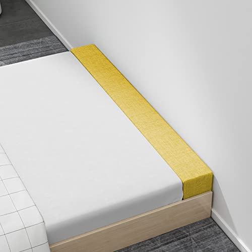 HIILU Rechteckiger Bettspaltfüller, individuelle Größe, Bett-Wand-Lückenfüller, personalisiertes Kopfteil-Kissen, volle Größe, waschbar, abnehmbares Nackenrolle