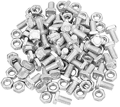 50 Packs Greenhouse Nuts and Square Head Nuts Greenhouse Repair Kit Parts Replacement Garden Supplies