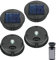 4 Stücke Solarleuchten Gießkanne Ersatz Top, 8 cm Solarpanel Laterne Deckel Leuchten Ersatzoberteil Glühbirne Ersatzteil für LED Solarleuchten Garten Laternen Garten Terrasse Gehweg Hof Dekoration