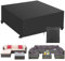 Housse Salon de Jardin, Housse de Table Jardin Rectangulaire, Couverture de Protection Meubles Bâche Salon de Jardin Imperméable Anti-UV, Bache Table Exterieur (Schwarz, 250*250*90cm 600D)