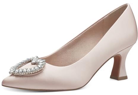 MARCO TOZZI by Guido Maria Kretschmer Damen Pumps Spitz Elegant, Cremefarben (Powder Satin), 37 EU