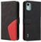 XINNI Cover Protettiva per Nokia C12 Case, retrò Cellulare Custodia Libro Antiurto in Flip Pelle PU/TPU, Portafoglio Flip Magnetica, Nero