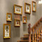 IBOWZ Bilderrahmen Collage Set Ontihang 7-teiliges Holz-Fotorahmen-Wandset mit Mehreren Collagenrahmen für Zuhause, Veranda, Galerie, Treppe | DIY Hintergrundkombination dekorative Malerei