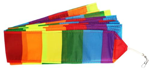 Swetopq Special Stunt K-i-t-e Tail Rainbow Ribbon Rotate K-i-t-e Tube Tail 10/15/30meter Long Tail