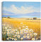Piy Painting Impression sur Toile de Paysage, Peinture sur toile Fleurs épanouies, Tableau Decoration Murale, Tableau Fleurs avec Cadre Intérieur pour Décoration de la Maison Hôtel 30x30cm