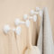 Wall Hook for Hanging - 10LB Decorative Small Hook 0.8 Dia, for Loofah, Robe, Coat, Hat, Key, for Bathroom, Inside Shower, Shelf, White 5 Pack, Screws Included