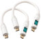 Leehitech 2×0.2M 100W Fast Charging USB C to USB C Cable with LED Display, 20Gbps Data Transfer Type C PD Charging Cable, Support 8K HD Display for iPhone 16/15, Macbook, iPad, Galaxy S24