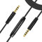 Weatwo 3,5mm Auxiliary Audio Cable 3.5mm to 3.5mm Male Aux Cable Stereo Headphone Cord for Beats Sony Headphones Car, Smartphone, Home, Laptop, iPhone, iPod, iPad, MP3 Inline Mic/Remote Control–Black