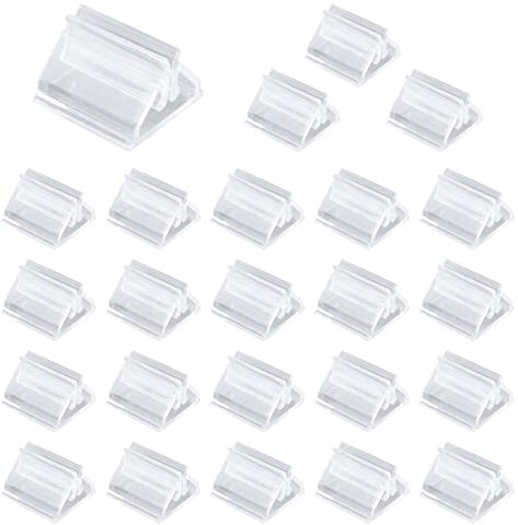 JRSHIRLEYLTD Lot de 25 supports de cartes à jouer en plastique, transparents, pour marqueurs de jeu de société, fête favor