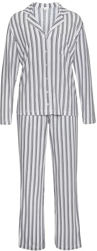 s.Oliver Damen Pyjama | bequem geschnitten mit Alloverprint, Single Jersey-Qualität, toller Tragekomfort