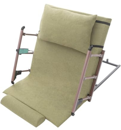 HOARLICN Pflegebett Elektrisch Verstellbar, Lattenrost Elektrisch Verstellbar Cosy Lift für Das Bett Kohlenstoffstahl 120 X 73 cm 300kg 2-80° 50w mit Praktische Tasche (Grüner klappbarer Handlauf)