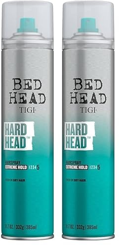 Bed Head by TIGI Hard Head Haarspray für extra starken Halt, 385 ml (Packung mit 2)