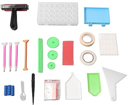 105 Stücke Strassbetriebswerkzeuge mit Aufbewahrungskoffer, Point Drill Pen, Tragbarer Roller für Handwerkbegeisterte und Anfänger, Geeignet für -Handwerkskit Geeignet