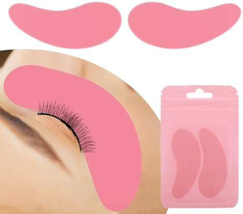 YBEATY 2 PCS Silicone Under Eye Patches Reusable Eye Pads Lash Lift Eyelash Extension Cover Pads Wrinkle Patches for Dark Circles Puffiness Adults Skincare Treatment Eyelash Perm Lamination