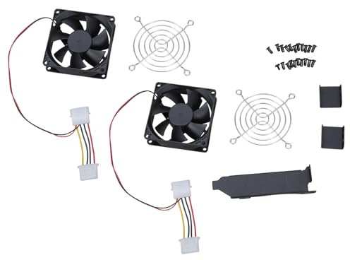 Ventilador de tarjeta gráfica con ranura eficiente VGA con ventilador de refrigeración de 90 mm/80 mm, 1 unidad/2 piezas/3 piezas para una gestión óptima de flujos de aire, enfriadores de tarjetas