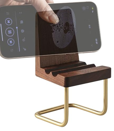 Genérico Telefonhalterung für den Schreibtisch, Halterung für Stuhl, Tischdekoration aus Holz, verstellbar, für alle Mobiltelefone, Aufnahmen, Studios, Schlafzimmer, Wohnzimmer, Zuhause