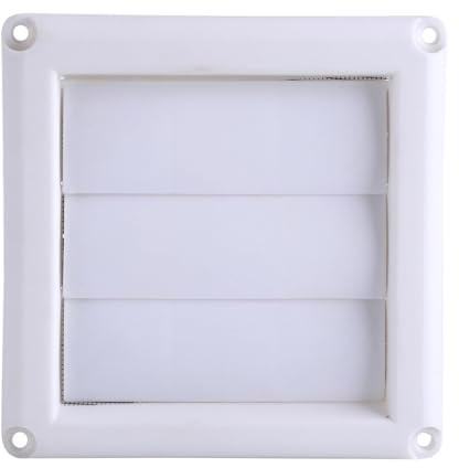 OEBUAFI Cubierta de rejilla de ventilación de plástico, rejilla de ventilación de pared con red, adecuada para cubrir aberturas de techo y conductos de ventilación, mantener la (15 x 15 cm)