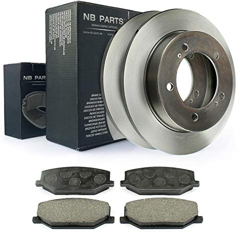 NB PARTS Bremsen vorne Bremsscheiben 290mm voll Bremsbeläge passend für Suzuki Samurai SJ 410 413
