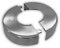 Rosette ø105x25mm Edelstahl V2A 2-teilig (für Grundplatte E2/S2)