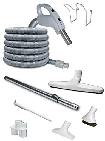 Genialvac Komfort Schlauch-Set Ergonomic für Zentralstaubsauger, für die meisten Saugdosen verwendbar (Länge 9m)