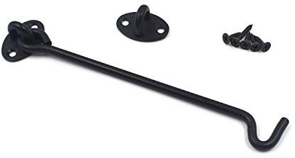 Geesatis Gancio per finestra a prova di vento, resistente, di sicurezza, ispessimento, in acciaio inox, resistente, con viti di montaggio