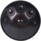 MMAN Handtrommel - Schwarz, 10 Tone, Handpan Drum Sound, Drum Bag - 55x55x28 cm, Legierter Stahl