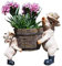 Daisy Bumbles novelty Pig piglet planter for garden, patio, outdoors, garden ornament, home decoration, flowers, plants, animal, figures, sculptures, statue, novelty, two pigs with planter pot