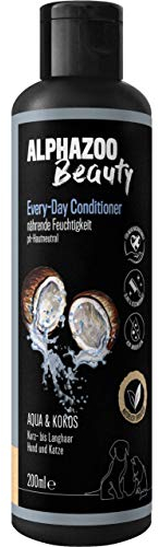 alphazoo Every Day Katzen und Hunde Conditioner 200 ml I Kokos I Fellpflege für alle Rassen Langhaar, Kurzhaar I Natürliches Hundeshampoo für weiches Fell