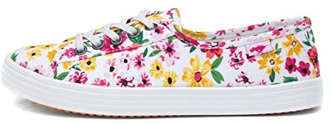 Rocket Dog Womens/Ladies Chow Chow Margate Floral Pumps (5 UK) (White/Multicoloured)