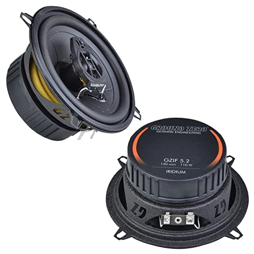 Lautsprecher System für den Fußraum vorne kompatibel mit BMW 3er E30 E36 Ground Zero GZIF 5.2 Lautsprecher Koaxial 4 Ohm 13 cm