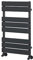 Milano Lustro Anthracite Flat Panel Heated Towel Rail - 825mm x 450mm
