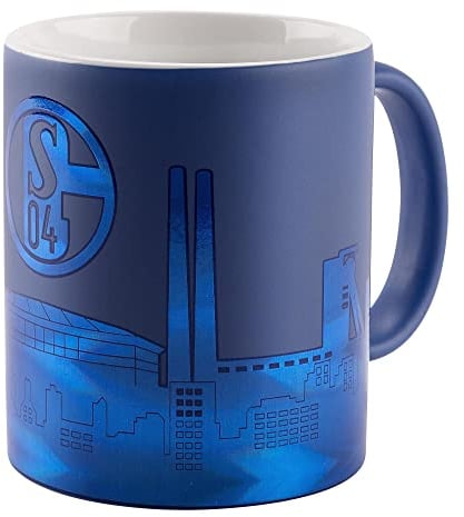 FC Schalke 04 S04 Tasse Becher Kaffeetasse ** Skyline Ton in Ton **