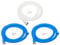 sourcing map Universal Air Conditioner Drain Hose 18mm ID 5.3ft Thickened with Clamp for AC Units Washing Machine, Blue White 1 Set