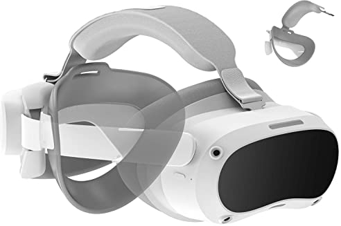 ZYBER Aktualisiertes Kopfband für PICO 4 VR Zubehör, Breiteres und dickeres Design Verstellbares Headset Kompatibel mit Pico4