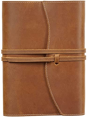 OLOTU Dreifach gefaltetes Leder Notizbuch Lederband Reisekonto Buch Planer Cover A5 Vintage Handarbeit DIY Journal