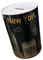 Originelle Spardose mit Stil und großer Botschaft für Erwachsene - Dose, Geschenk XL, Schwarz Gold, New York, I Love Money, World
