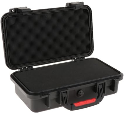 Ronyme Werkzeugkasten, Aufbewahrungskoffer, Werkzeug Organizer mit Schloss, Koffer, Tragbar, für Elektronische Geräte, Hobby Oder Handwerk, Zuhause, Arbeitsp, 31,5 cm x 16,2 cm x 6,5 cm