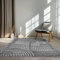 In & Outdoor Teppich Barcelona Wetterfest Balkon Boho Wohnzimmer Küche Skandinavisch Muster Einfarbig 3D Effekt Modern grau Kreise Welle 080x150 cm