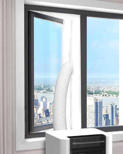 Maxesla 300CM Kit Joint de Fenêtre Climatisation Mobile, Fonctionne avec Toutes Les Unités de Climatisation Mobiles, Idéal pour Climatiseurs et Séchoirs Mobiles, aucun Perçage