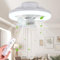 OKYUK Ventilator Deckenleuchte,LED Steckdosen Lüfterleuchte,Deckenventilator mit Lampe,Fernbedienung Leise Dimmbar Kann um 360 Grad gedreht werden für Wohnzimmer Schlafzimmer Küche