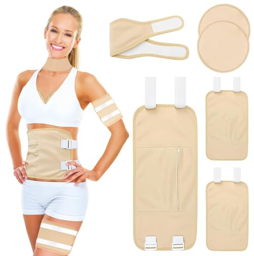 Rizinusöl Packung,6PCS Wiederverwendbare Castor Oil Pack,Castor Oil Pack Wrap,Wiederverwendbar Organic Castor Oil Pack Für Bauch,Hals,Knie,Brust,Nackenentspannung
