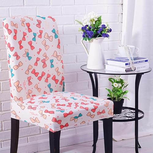 Stuhlhussen Blaurosa Stuhlüberzug Spandex Stuhlhussen Schwingstühle Stuhlbezug Waschbar Stuhl überzug Abnehmbare Stuhlbezüge mit Gummiband Hussen für Stühle Stuhlhussen 2er Set