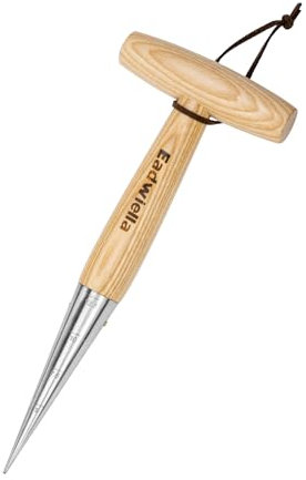 Eadwiella Blumenzwiebelpflanzer, Pikierstab, With Measurements Hand Seed Pflanzwerkzeug, Zwiebelpflanzer, Gartengeräte zum Pflanzen und Einpflanzen von Zwiebeln(Gesamtlänge:28cm)