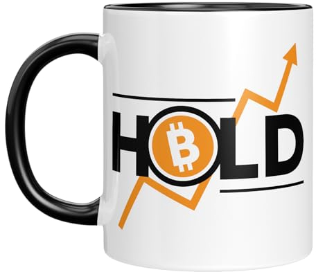 Tasse mit Spruch - Hold - Investoren - Kryptowährung - Bitcoin - Ethereum - Solana - witzig - Geschenkidee - Kryptofans - Geburtstagsgeschenk
