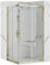 Rea Punto 80x100 Or Cabine de douche sans receveur de douche Verre de sécurité trempé Transparent 4 mm (or)